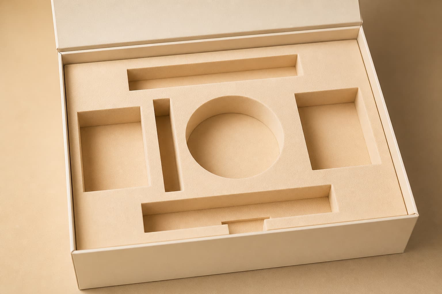 Precision-cut foam insert for custom product packaging